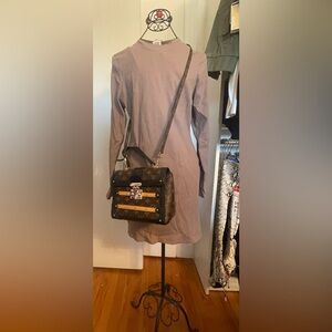 PINK mini long sleeve ribbed dress. Sz Xl (bag not included)